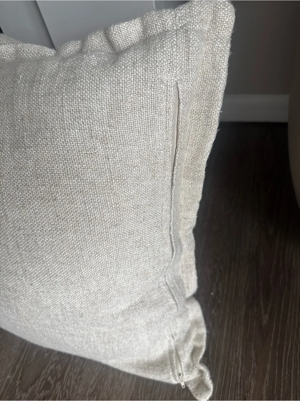 Neutral Cream Decorative Throw Pillow Pair - Home Accents